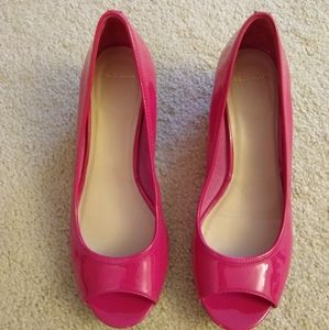 Cole Haan Peep toe wedge 8